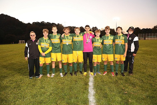 Brooke boys varsity soccer senior recognition